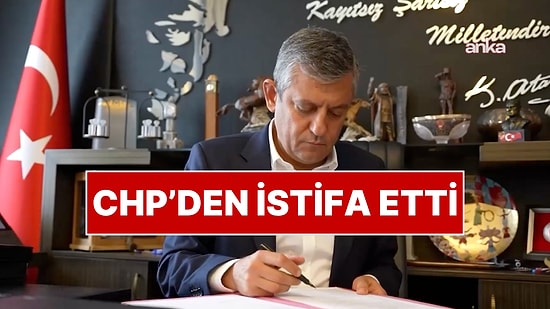 Özgür Özel CHP'den İstifa Etti: İstifa Ettiği Anlar Böyle Kaydedildi