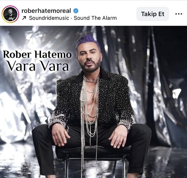 Rober Hatemo, bu kez yalnızca yeni şarkısıyla değil, bambaşka bir imajla da gündeme geldi.