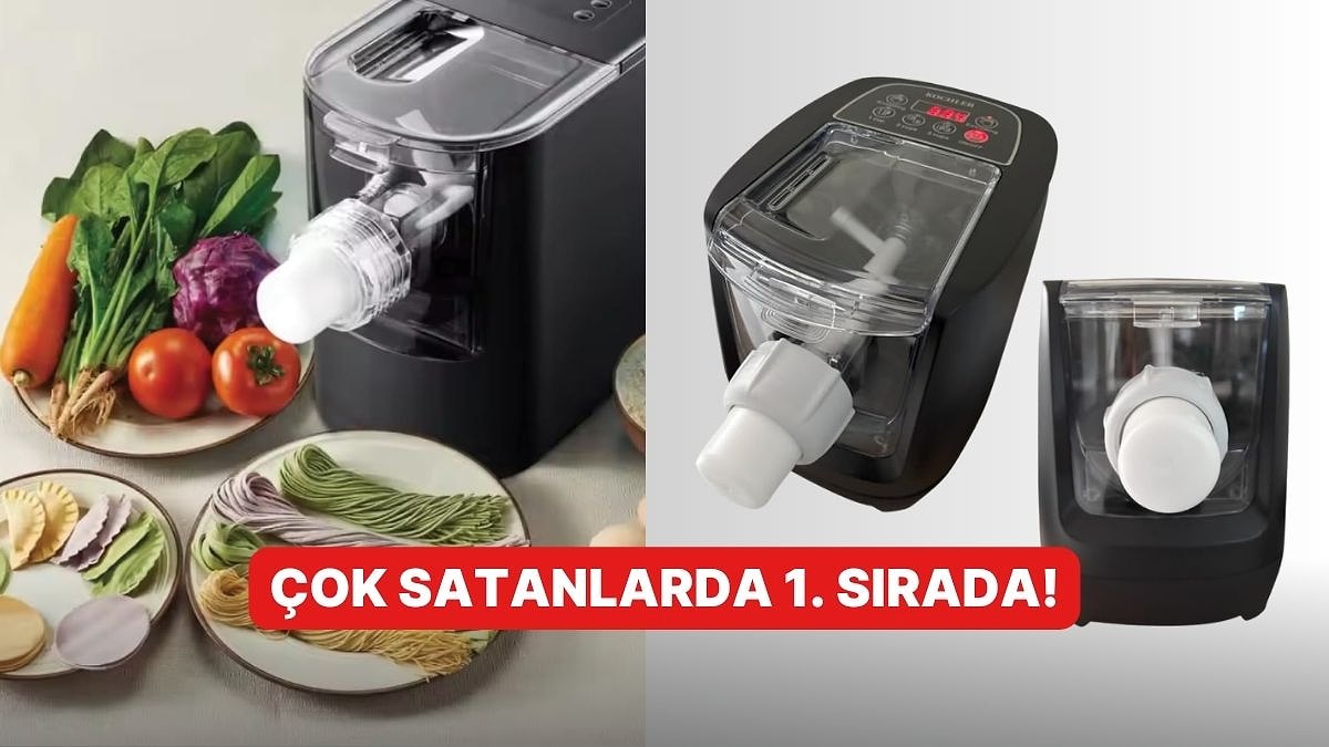 Mutfakta İtalyan Restoranı Havası Estiren Kochler Pratik Otomatik Makarna Makinesi İndirimde!