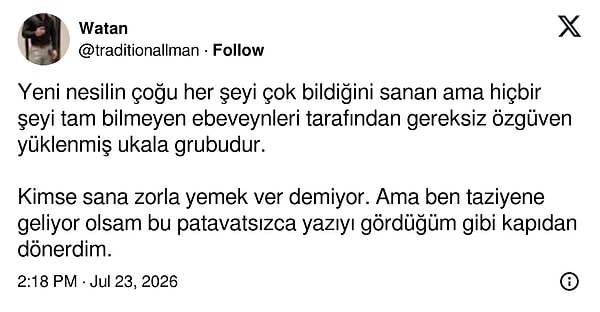Bu yazıya şiddetle karşı çıkanlar oldu.