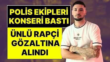 Şarkı Söylerken Sahneden İndirildi: Ünlü Rapçi, Şarkı Sözleri Yüzünden Konser Sırasında Gözaltına Alındı