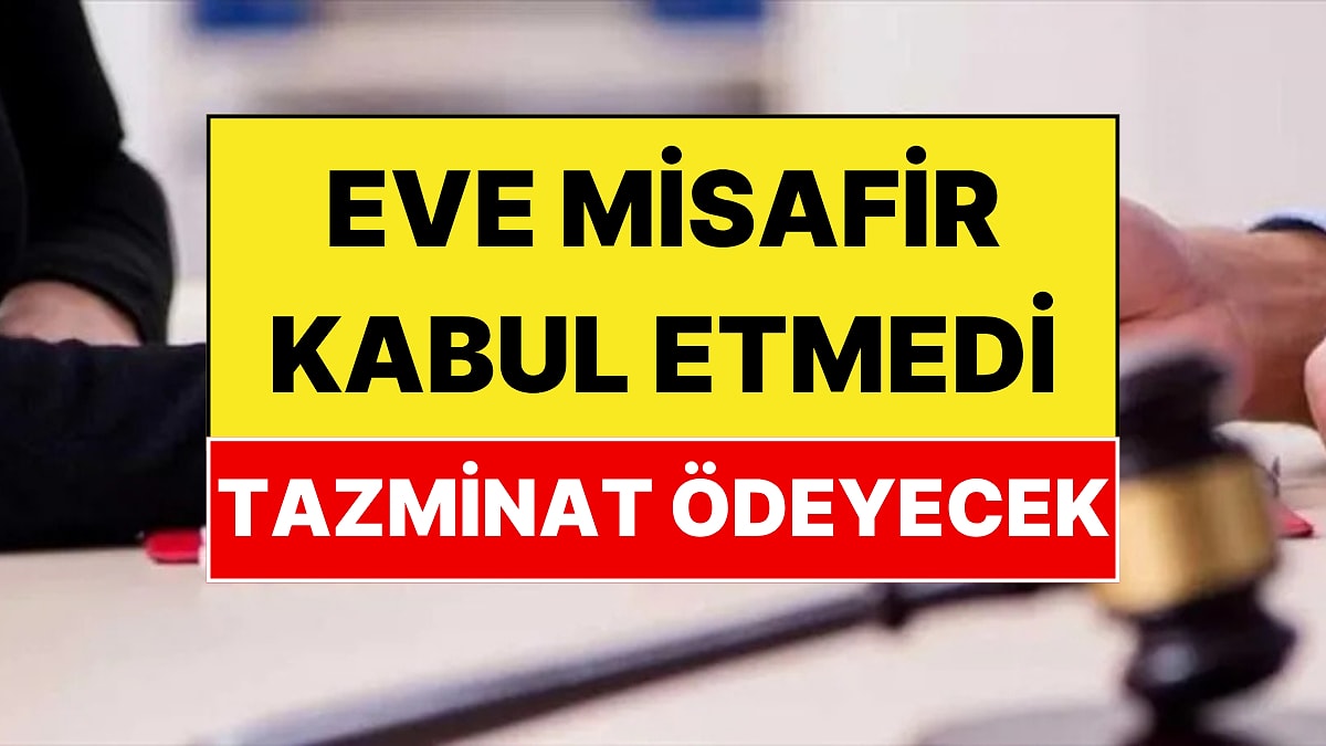 Eve Misafir Kabul Etmeyen Kadına Yargıtay'dan Şok