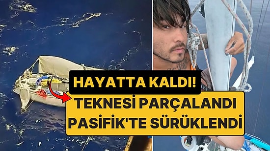 Teknesi Parçalandı, Pasifik'te 1 Ay Hayatta Kalmaya Çalıştı