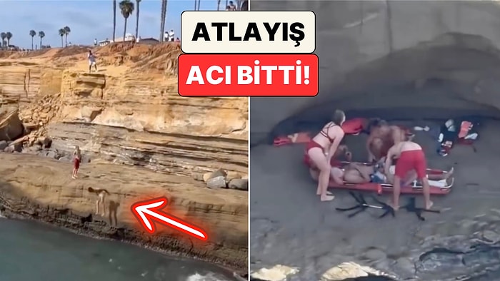 Tehlikeli Atlayış Acı Bitti: Kayalıklara Çarpan Gencin Kalçası Kırıldı!