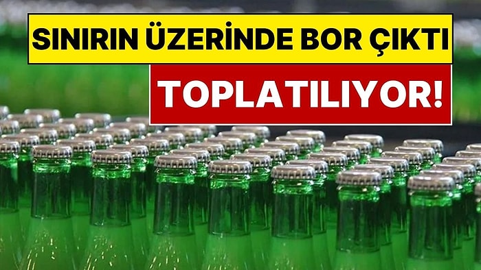 İsviçre'de Kızılay Maden Suyu İçin Toplatma Kararı: Sebebi Sınırın Üzerinde Yüksek Bor!