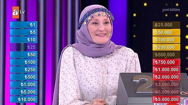 Tuğçe Kaptan Karabul, who competed in the latest episode of "Deal or No Deal," made a significant impact on the show.
