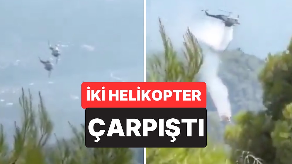 Atina'da Yangın Söndürme Helikopterleri Havada Çarpıştı! Arama Kurtarma Çalışmaları Başlatıldı