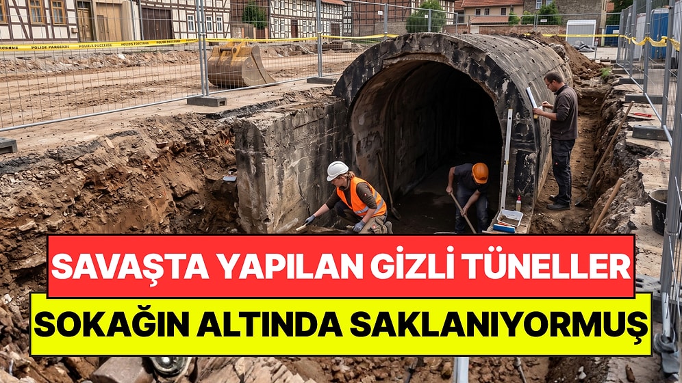 İnşaat Kazısında Kazara Keşfettiler: Gizli Tüneller Toprağın Altında Yıllardır Saklı Kalmış