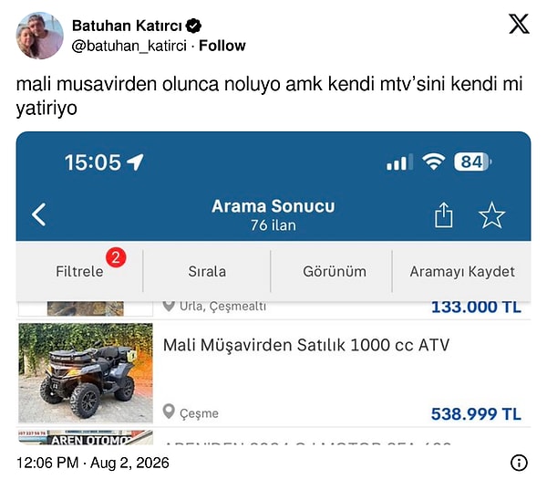 Doktordan, memurdana alışmıştık.