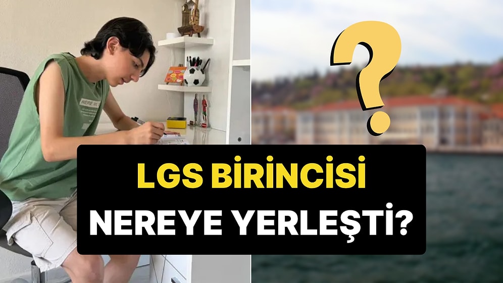 LGS'de 500 Tam Puan Alarak Birinci Olan Umut'un Lise Tercihi Belli Oldu