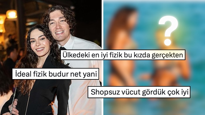Eşi Cedi Osman'la Denizde Görüntülenen Ebru Şahin'in Fiziği Mankenlere Taş Çıkarttı