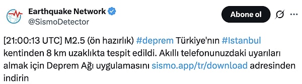 Uygulamanın X hesabı da bu bildirimi paylaştı.