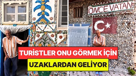 Topladığı Taşlarla Köyünü Açık Hava Müzesine Çevirdi: Turistler Onu Görmeye Geliyor