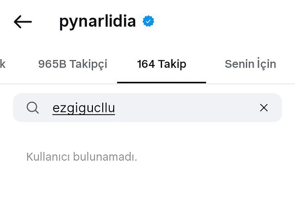 Ortaya atılan iddialar ve Ezgi Güçlü'nün yaptığı açıklama sonrası Manifest grubu üyesi Lidya Pınar'ın kendisini takipten çıktığı fark edildi.