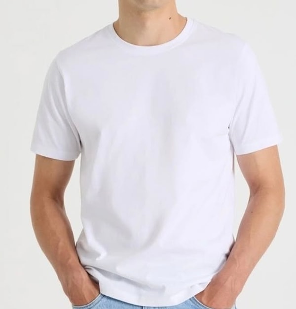 Beyaz Basic Tişört