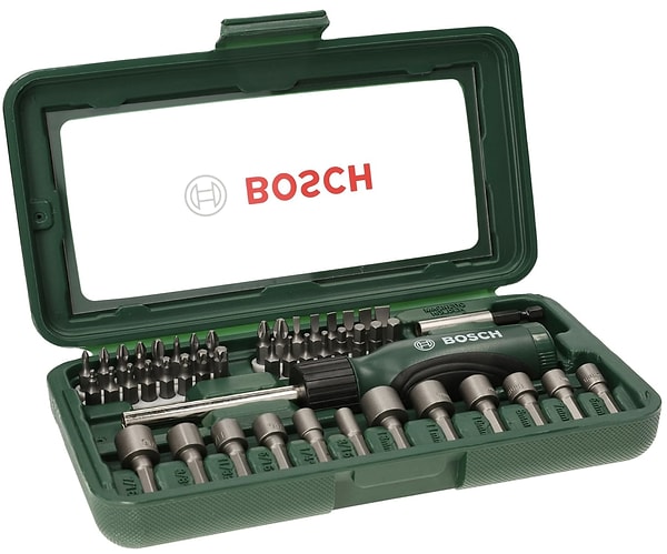 Bosch 46 parça tornavida ve lokma uçlu aksesuar seti net 555,15 TL'lik fiyatıyla haftanın satış şampiyonu!
