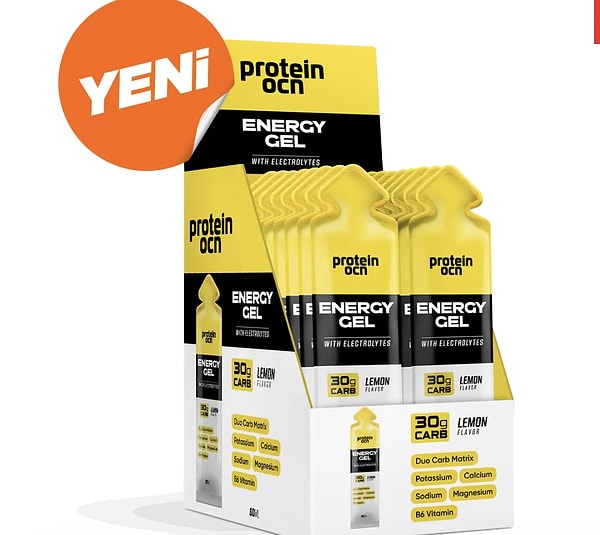 Protein Ocean limon aromalı yüksek karbonhidratlı enerji jeli ''onedio'' koduyla ekstra indirimli!