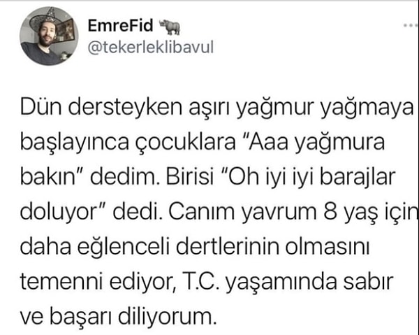Büyümüş de küçülmüş.