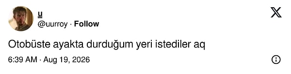 Toplu taşımada son durum.