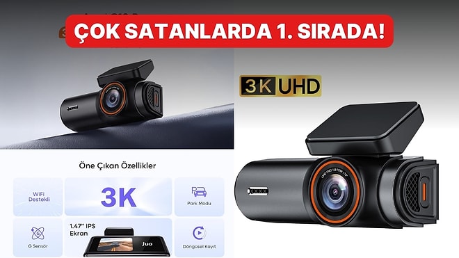 Yolculukları Güvenceye Alan Juo C10 Pro 3K UHD Araç Kamerası İndirimde!