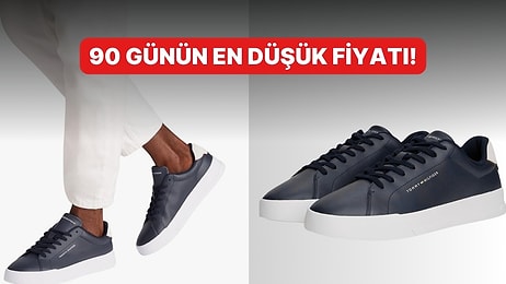 Her Kombinle Uyum Sağlayan Tommy Hilfiger Court Leather Detail Ess Ayakkabı İndirimde!