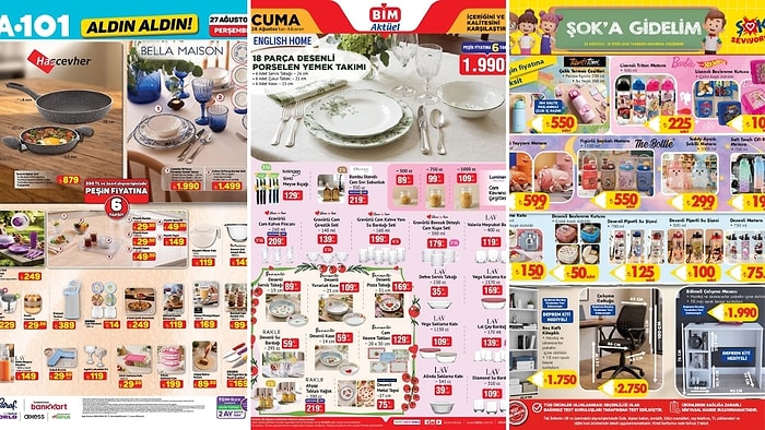 İndirim Günleri Başlıyor! 22 - 28 Ağustos Haftasında A101 ve BİM Aktüel Ürünler Listesinde Ne Var?