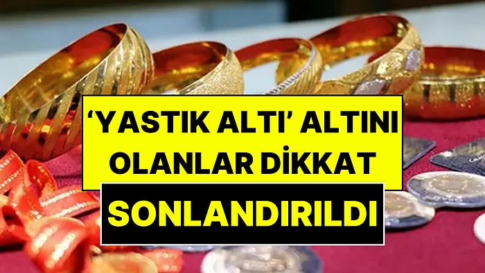 Merkez Bankası'ndan 'Yastık Altı' Altın Kararı