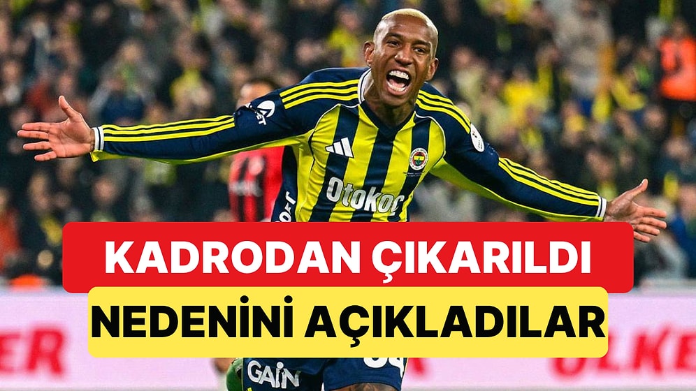 Fenerbahçe'de Talisca, Konyaspor Maç Kadrosundan Çıkarıldı: Transfer mi, Statü Sebebiyle mi?