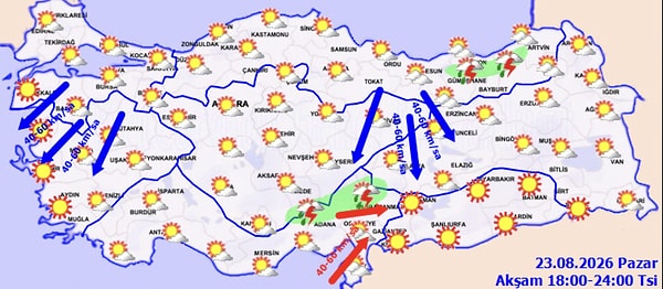 Bölgelerimizde Hava: