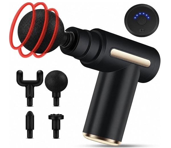 Coverzone 4 başlıklı kablosuz derin doku masaj tabancası son 365 günün en düşüğü 318,20 TL!
