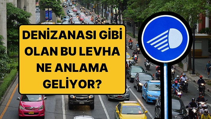 Avrupa'daki Yollarda Kullanılıyor: Mavi Zemin Üzerinde Denizanası Olan Trafik Tabelası Ne Demek?