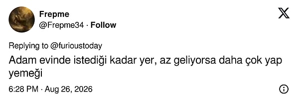 Çözümü, erkeğin istediği kadar yemesinde ve yemeğin daha fazla yapılmasında bulanlar oldu.
