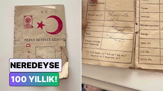 Detaylar Beğeni Topladı: Bir Sosyal Medya Kullanıcısı 1905 Doğumlu Bir Aile Büyüğünün Kimliğini Paylaştı