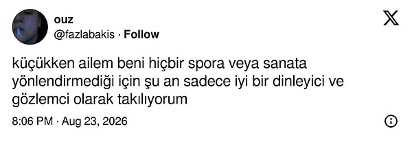 O da bir meziyet.