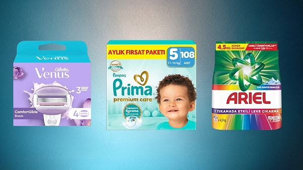 Prima, Ariel ve Fairy ile ev ve bebek temizliğinde 500 TL'ye 100 TL indirim!