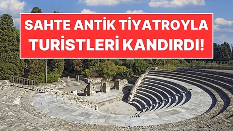 İtalya'da Bir Adam Modern Taşlarla Sahte Antik Tiyatro Yaptı: Turistlerden 40 Avro Aldı!