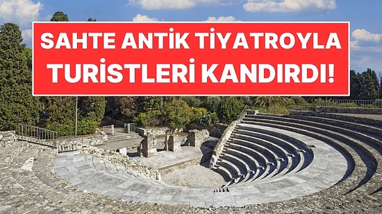 İtalya'da Bir Adam Modern Taşlarla Sahte Antik Tiyatro Yaptı: Turistlerden 40 Avro Aldı!