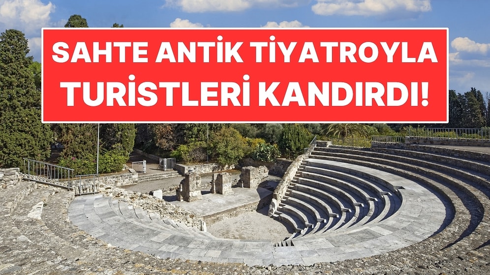 İtalya'da Bir Adam Modern Taşlarla Sahte Antik Tiyatro Yaptı: Turistlerden 40 Avro Aldı!