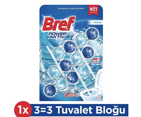 Bref Power Aktiv Okyanus klozet bloklarında 2 al 1 öde fırsatı!