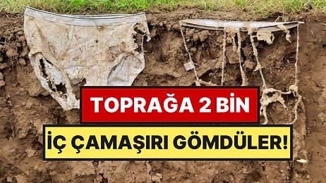Binlerce İç Çamaşırını Toprağa Gömdüler: Ortaya İlginç Bir Harita Çıktı