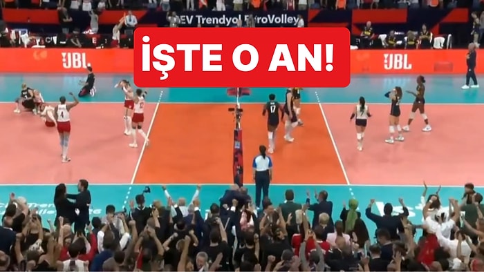 Avrupa Şampiyonu Olan Filenin Sultanları'na Kupayı Getiren Sayının Ardından Salon Adeta Yıkıldı