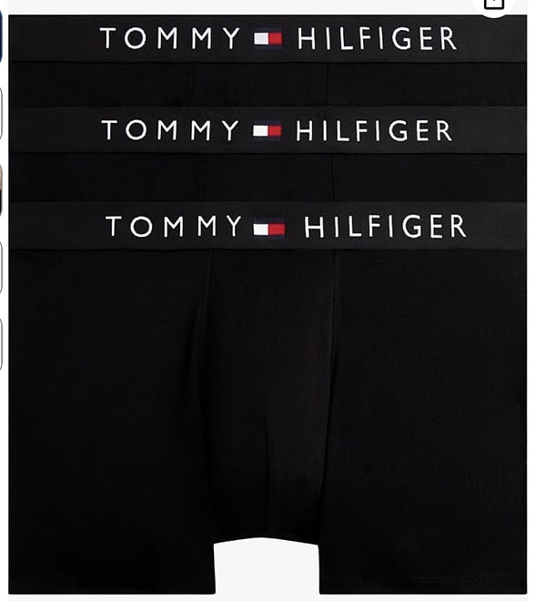 Tommy Hilfiger 3'lü pamuklu erkek boxer paketi yarı fiyatına net 1.229,90 TL!