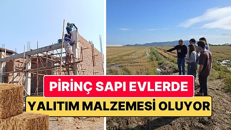 Pirinç Sapı Evlerde Kullanılacak: Yalıtım Malzemesi Oluyor