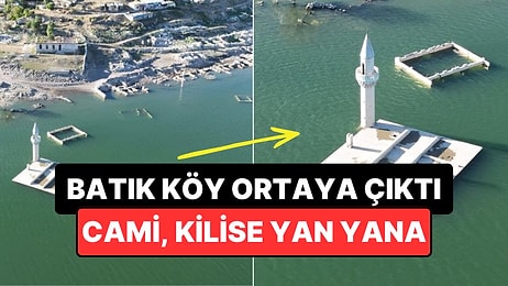 Barajın Suları Çekilince Unutulan Köy Ortaya Çıktı
