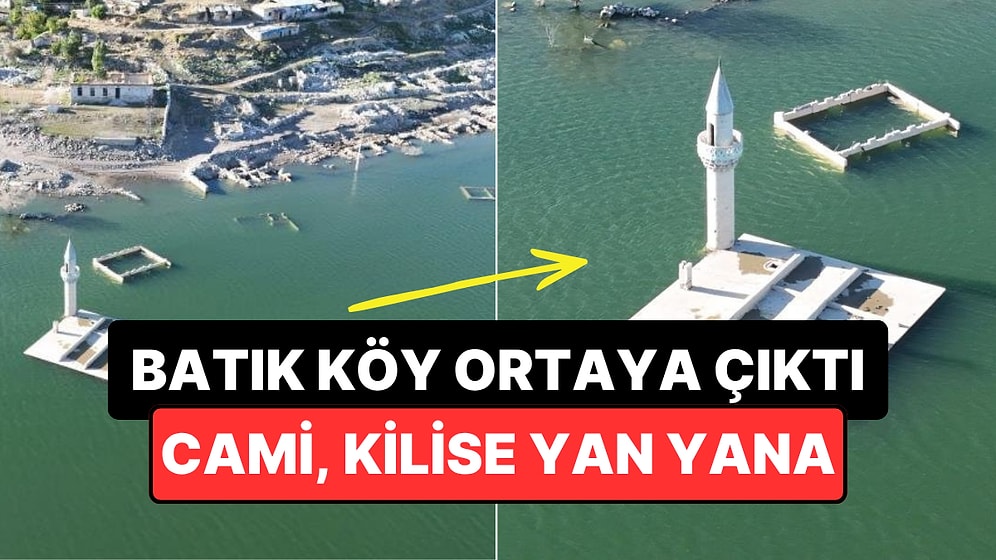 Barajın Suları Çekilince Unutulan Köy Ortaya Çıktı
