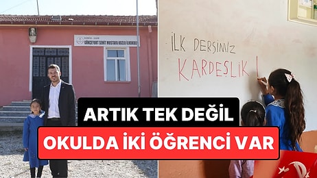 Konya'da Tek Öğrencisi Olan Okulun Artık 2 Öğrencisi Var: İlayda'ya Arkadaş Geldi!