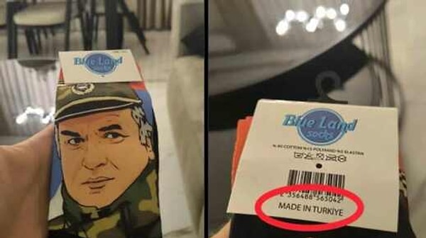 Blue Land firması çoraplarını Türkiye'de yaptırıyormuş.