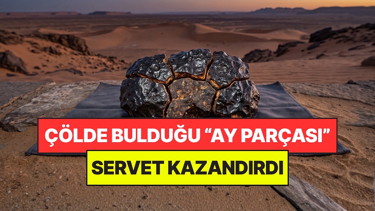 Çölde Bulduğu Taş Aslında Ay'ın Bir Parçasıymış: Açık Artırmada Servet Kazandırdı