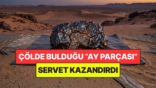 Çölde Bulduğu Taş Aslında Ay'ın Bir Parçasıymış: Açık Artırmada Servet Kazandırdı