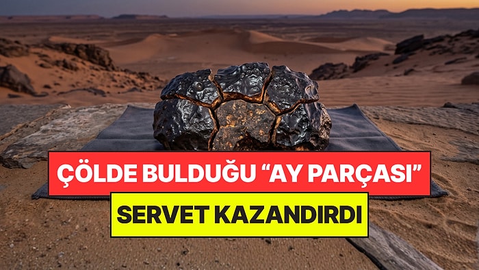 Çölde Bulduğu Taş Aslında Ay'ın Bir Parçasıymış: Açık Artırmada Servet Kazandırdı